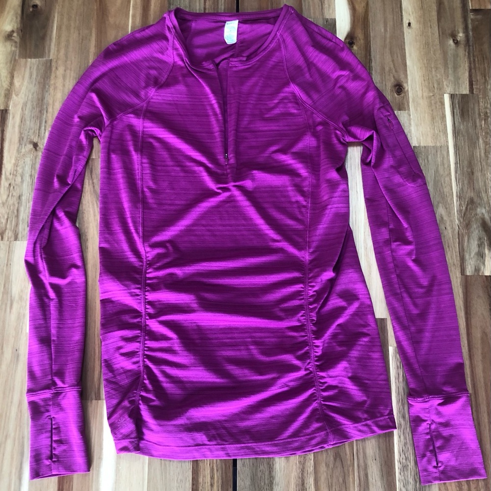 Athleta Long-Sleeve Performance Tee in Magenta